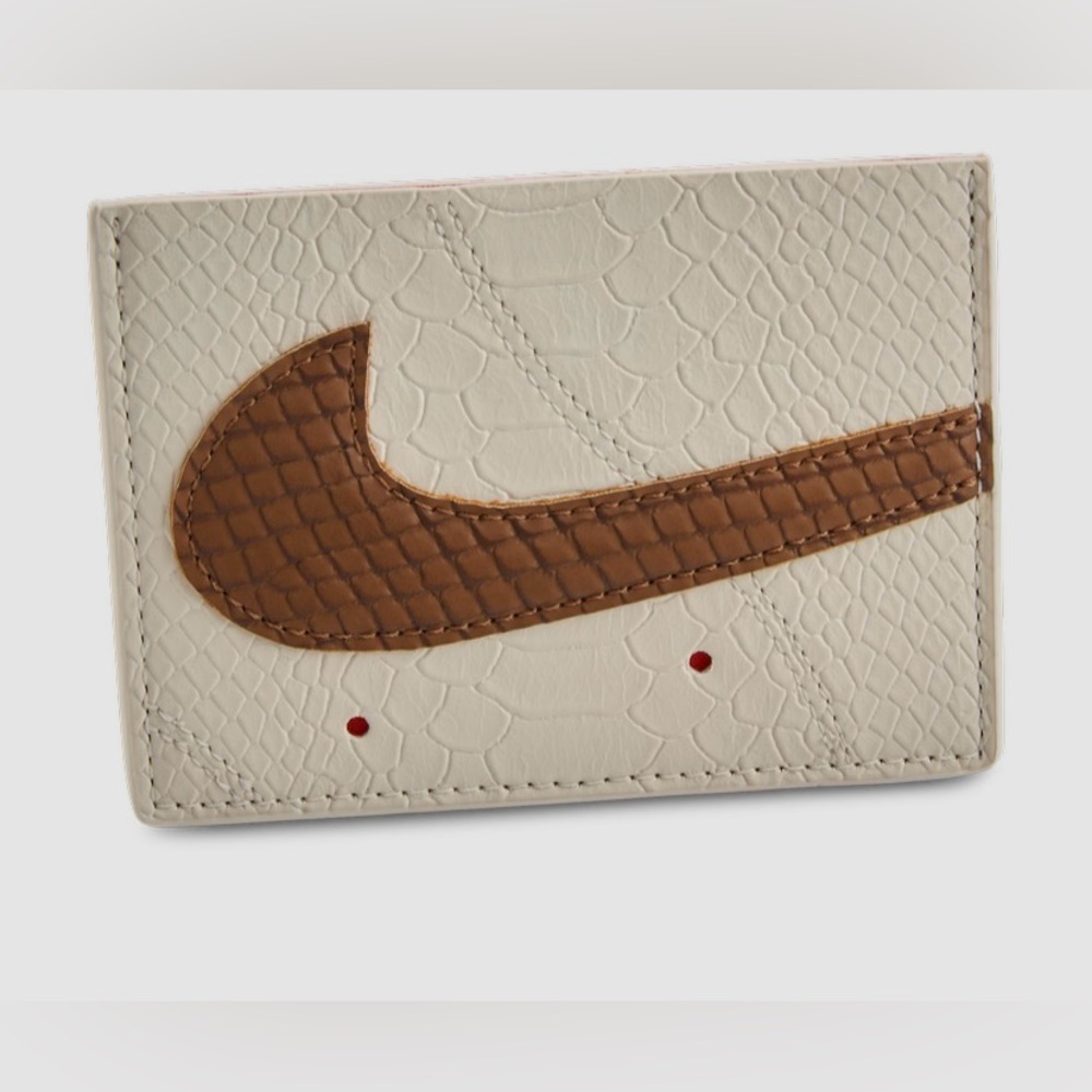 Nike Air Force 1 Card Wallet Snake Pale Ivory Brand New In Box.